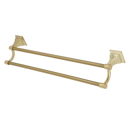 Kingston Brass BAH6123BB Monarch 24" Dual Towel Bar, Brushed Brass BAH6123BB